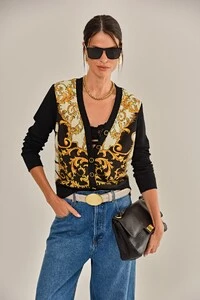 Cardigan Isadora Preto