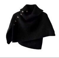Petit Poncho Lã Preto