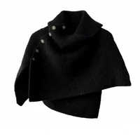 Petit Poncho Lã Preto