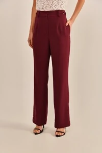 Calça Yolanda Alfaiataria Vinho