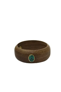 Pulseira Madeira Cristais