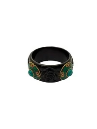 Pulseira Resina Flores Marroquina