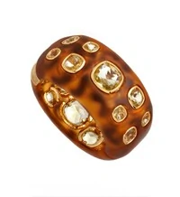 Pulseira de Resina com Cristais