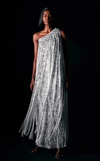 Vestido Um Ombro Só Paetês