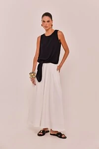 Blusa Rosa Crepe de Viscose