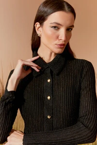 Camisa Tricot Lurex