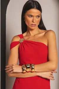 Vestido Leblon Vermelho