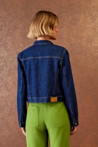 Jaqueta Jeans Zíper