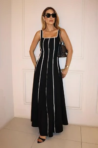 Vestido Negado Preto e Branco