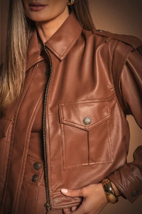 Jaqueta Bia Marrom