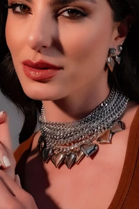 Choker Elos Heart Mix Banhos