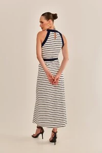 Vestido Rainbow Malha Listrada