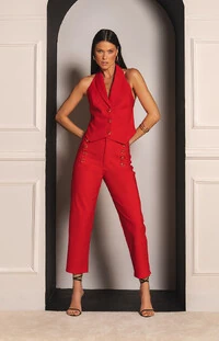 Colete Balmoral Vermelho