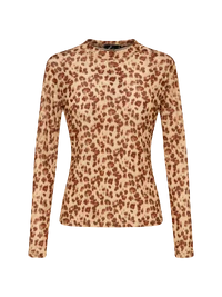 Blusa Tule Estampado onça