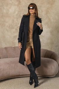 Trench Coat Courchevel Preto