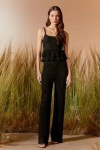 Calça Tricot Lurex