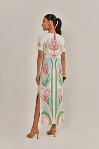 Vestido Hera Crepe Estampado