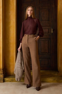 Blusa Gola Alta Mix Tecidos