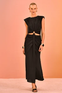 Vestido Jersey Drapeado