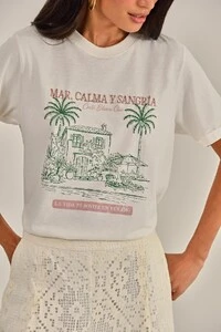 Camiseta Luzia Silk Off White