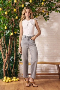 Calça Cigarrete Jeans Gray