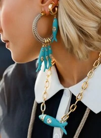 Brinco Argola de Pino Sardines P