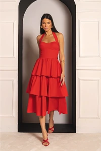 Vestido Joaquina Vermelho