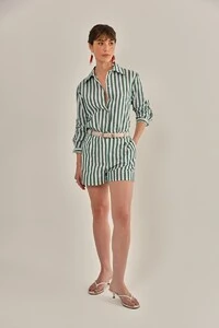 Camisa Lajos Tricoline Verde