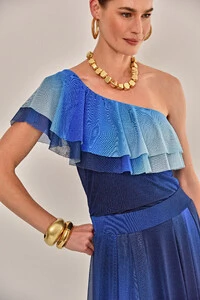 Blusa Peônia Tule Estampado