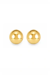 Brinco Canopla de Pressão Dourado