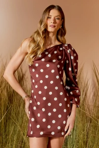 Vestido Curto Ombro Só Poa