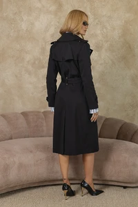 Trench Coat Courchevel Preto