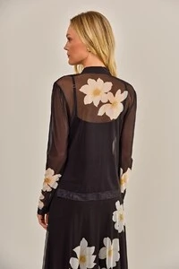 Blusa Ametista Tule Estampado