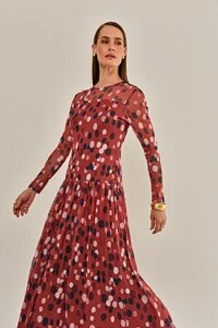 Vestido Diamond Tule Estampado