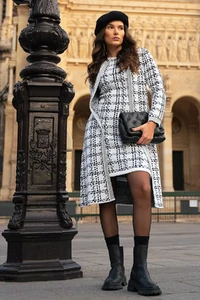 Conjunto Tricot Cardigan 7/8 e Vestido PB