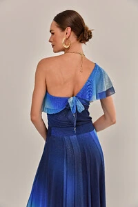 Blusa Peônia Tule Estampado