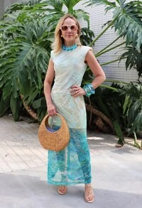 Vestido Tule Abalone