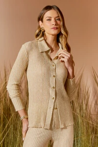 Camisa Tricot Lurex