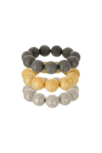 Kit de Pulseiras Esferas Mix Banhos