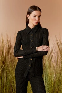 Camisa Tricot Lurex