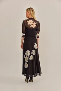 Blusa Ametista Tule Estampado