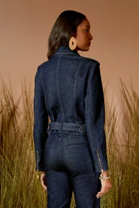 Jaqueta Jeans Escura Perfecto