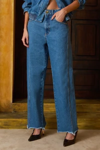 Calça Jeans Barrel