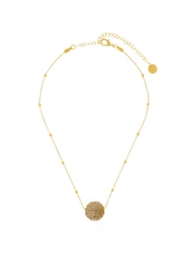 Colar Strass Exagerado Dourado