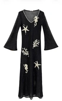 Vestido Tela Fundo do Mar