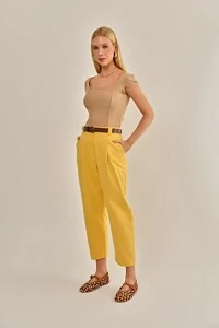 Blusa Dom Tricô Kakhi