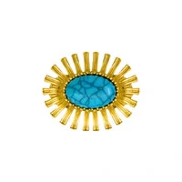 Broche Raio Turquesa Imã