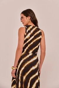 Blusa Tisse Viscose Estampada