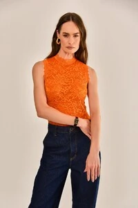 Blusa Algarve em Renda