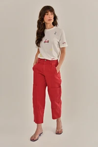 Calça Mabel Sarja Tinturada